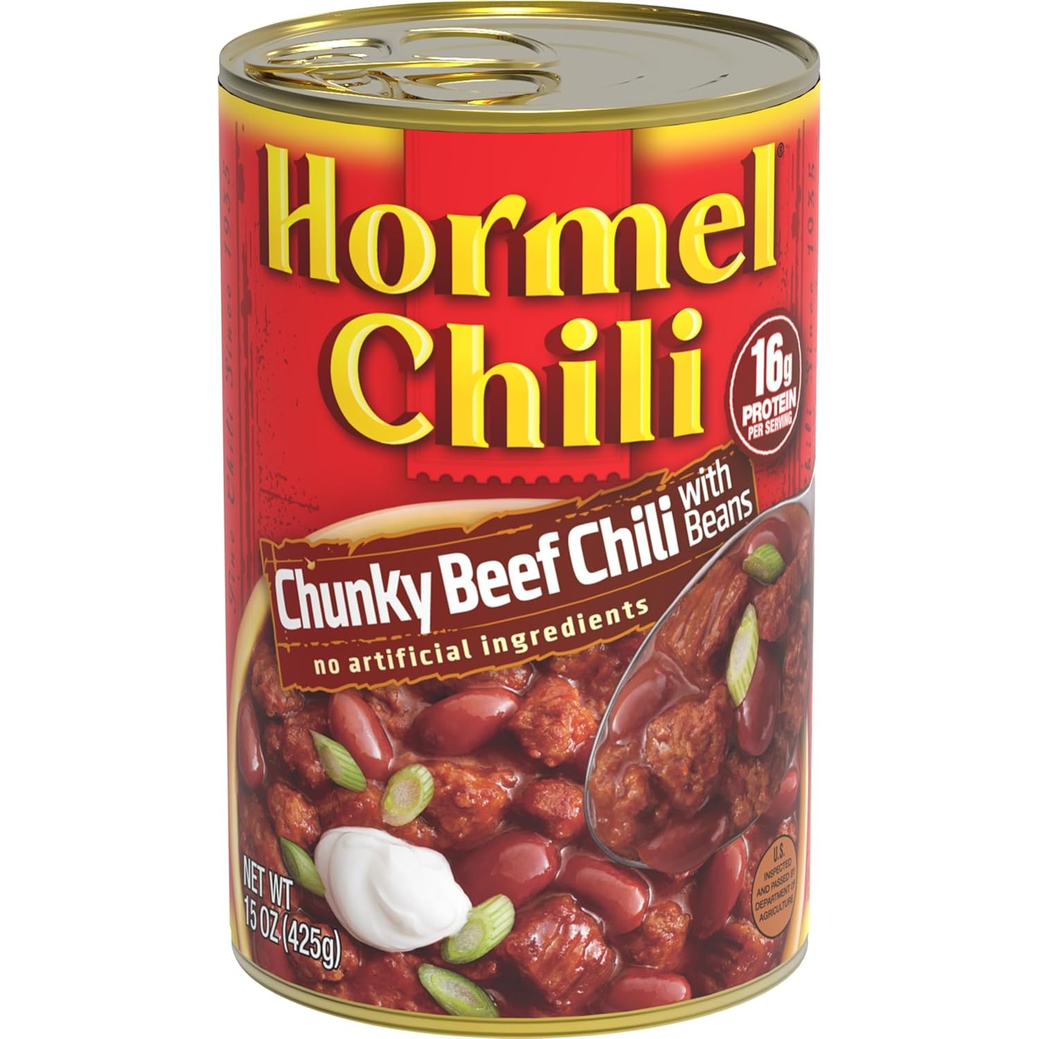 HORMEL Chili Chunky Beef Chili with Beans, No Artificial Ingredients, 15 Oz gallery
