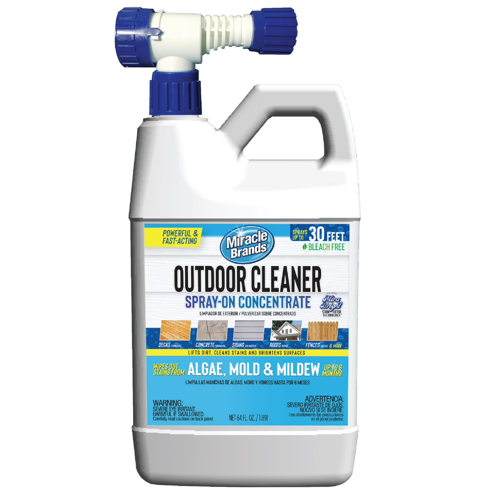 Outdoor Cleaner Spray-On Concentrate 64oz Algae Mold Mildew Stain Remover gallery
