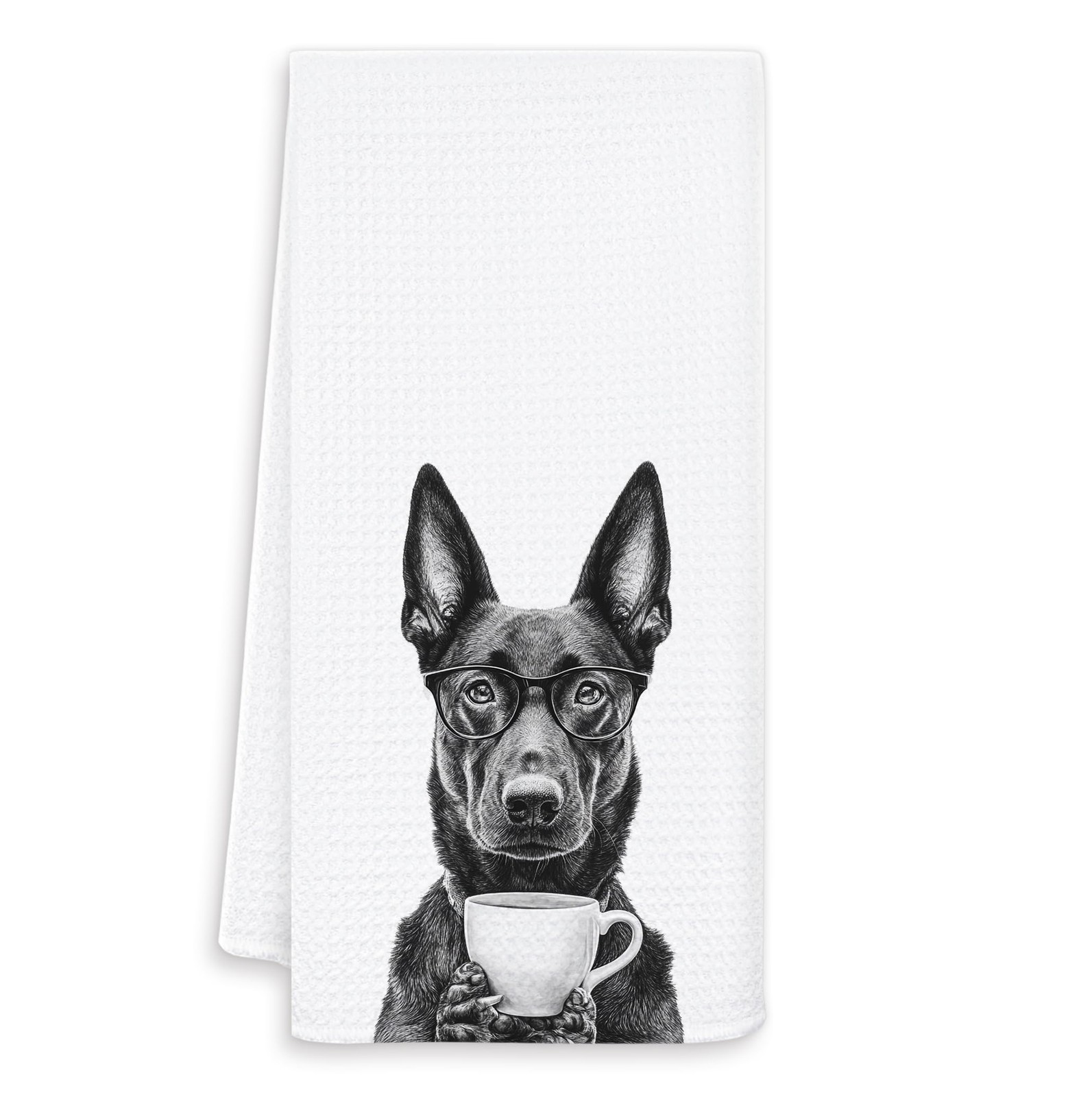 16x24 Inch Funny Belgian Malinois Kitchen Dish Tea Hand Towel Coffee Decor gallery