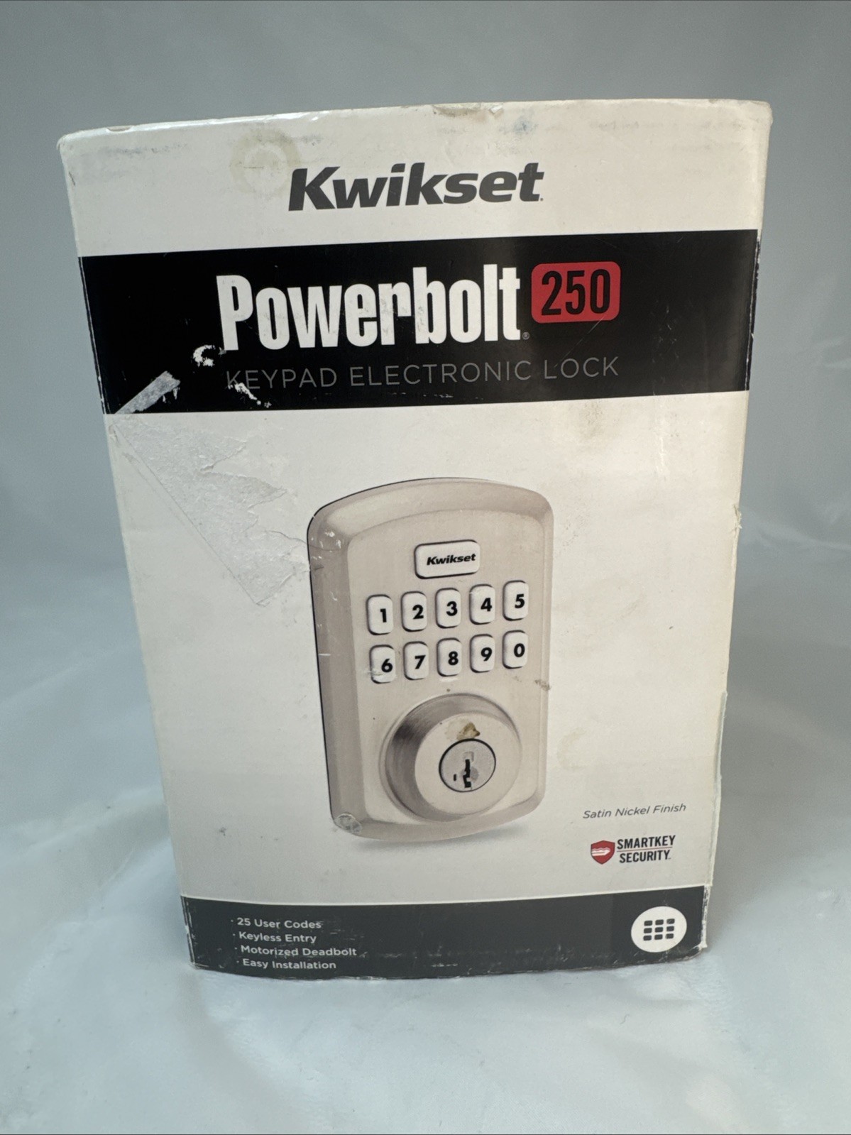 Kwikset Powerbolt 250 Electronic Keypad Deadbolt Lock Satin Nickel 992500-002 gallery