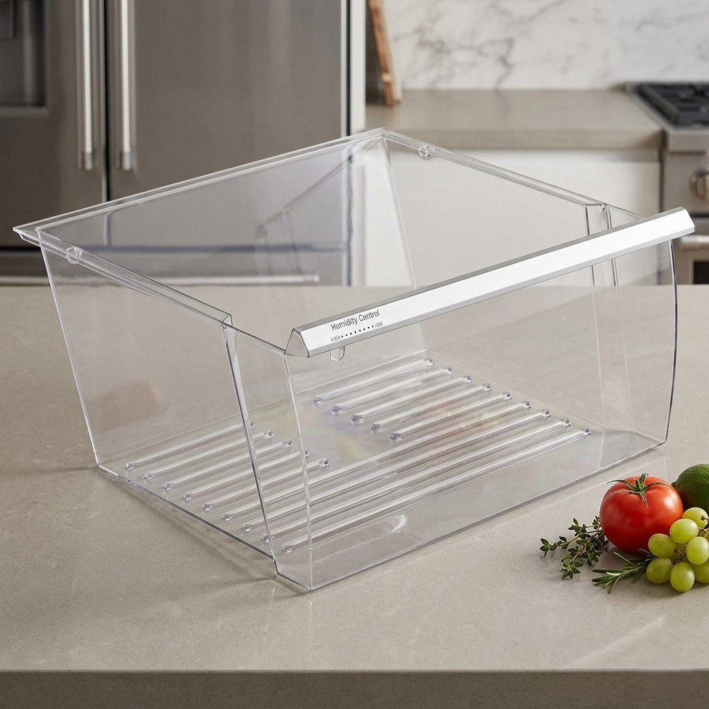 Upper Crisper Pan Compatible with Whirlpool Refrigerator WP2188656 2188656 gallery