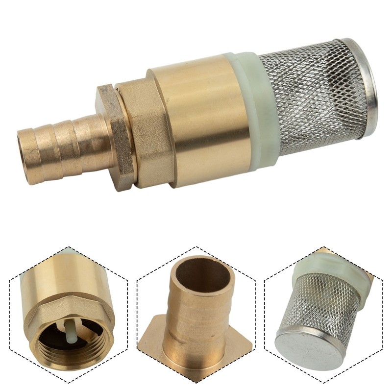 Non-return Valve Suction Strainer Foot Valve Hose Connection 19 25 mm 3/4in 1in gallery