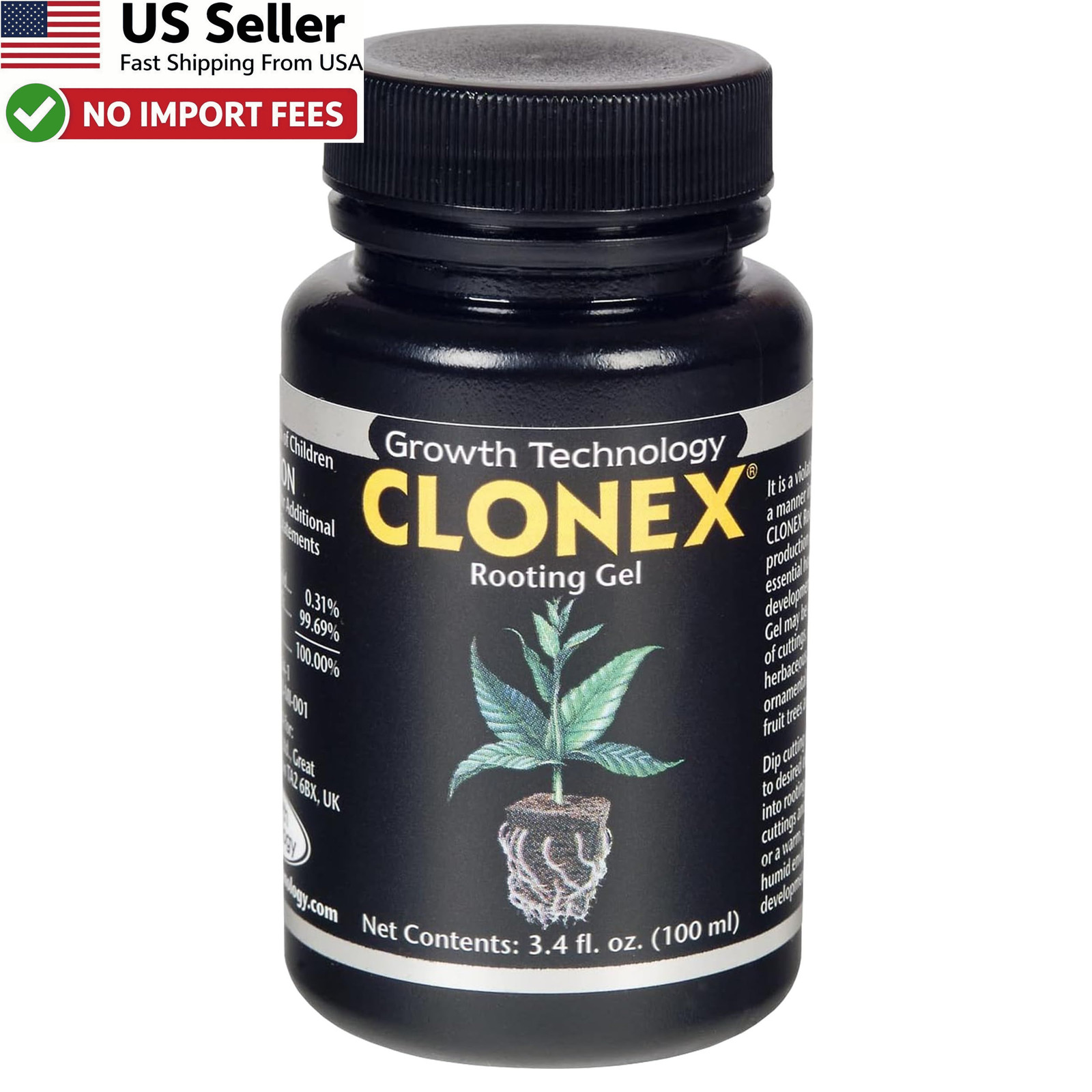 Clonex Rooting Gel High Performance Compound For Plant Cuttings 100ml FROM USA gallery