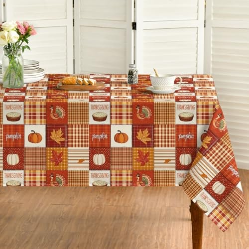 Thanksgiving Tablecloth 60×120 Inch Rectangular, 60"×120" (Rectangular) Orange gallery