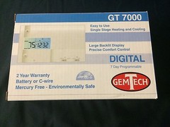 GT7000 7 DAY PROGRAMMABLE SINGLE STAGE 1 HEAT / 1 COOL