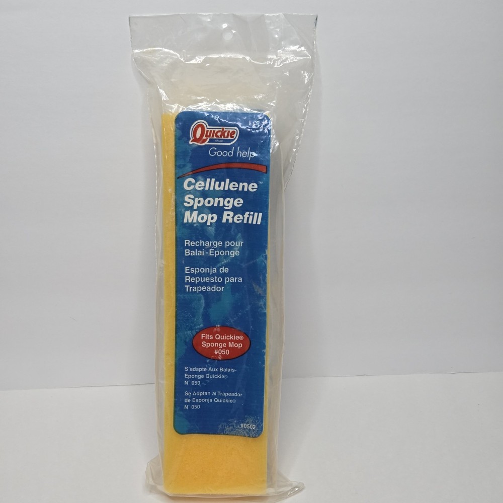 Quickie Original Sponge Mop Refill #050 Absorbent Replacement Head #0502