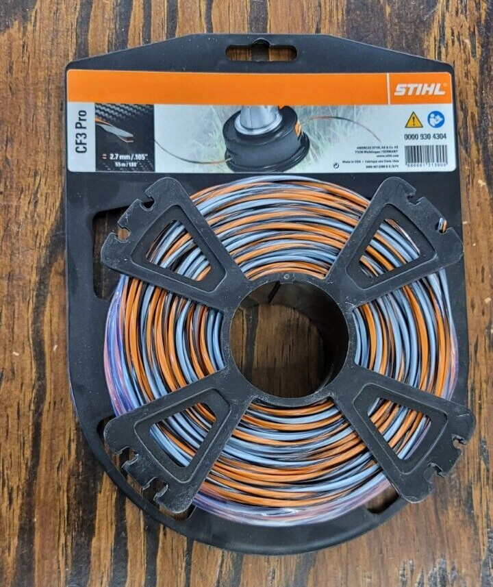 Stihl OEM Pro Trimmer Line String 2.7mm .0105" 53m 173' 0000-930-4304 #GM-N12A1 gallery