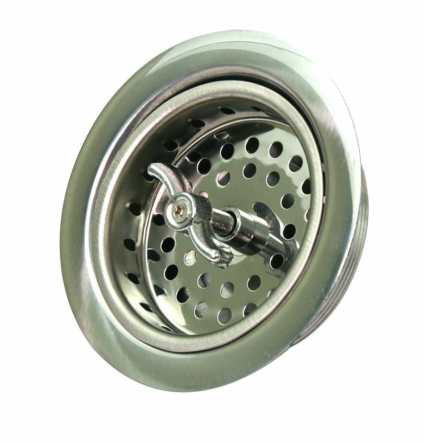 Everflow Kitchen Sink Stainless Steel Drain Assembly & Strainer Basket Stopper gallery