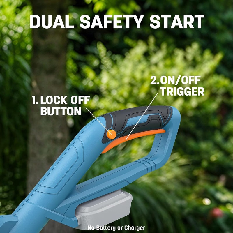 12" Cordless 2-in-1 String Trimmer Compatible with Makita 18V Battery(Tool Only) gallery