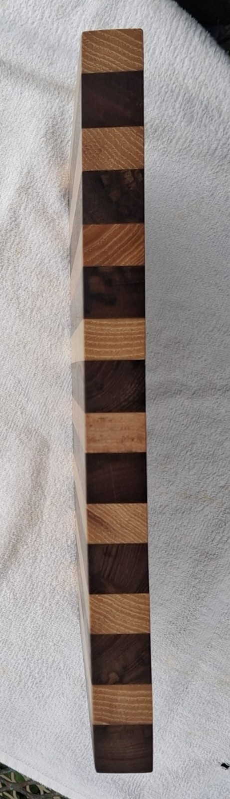 Cutting Board Chopping Block Walnut and Hickory 12"x12"x 1" Thick made in USA gallery