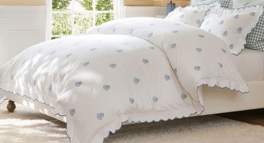 Pottery Barn GEMMA EMBROIDERED KING/CAL KING Duvet & 2 KING Shams NWT gallery