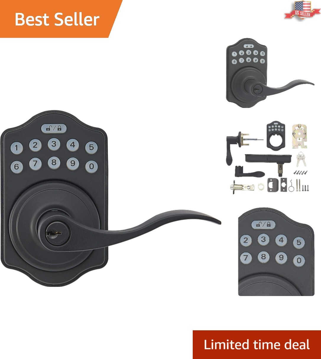 Durable ANSI Grade 3 Security Keypad Lock - Simple Programming and Installation gallery