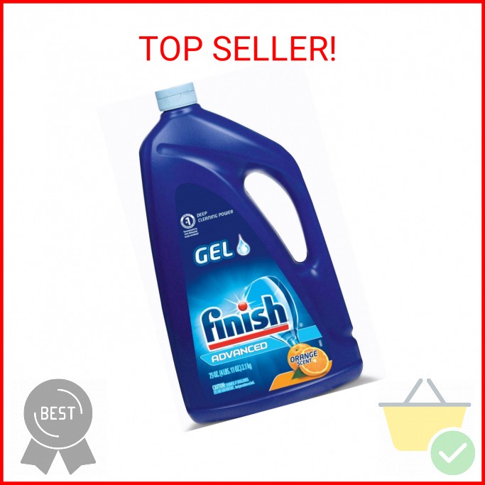 Finish Gel Liquid Dishwasher Detergent, Advanced Deep Cleaning Power Dish Soap, gallery