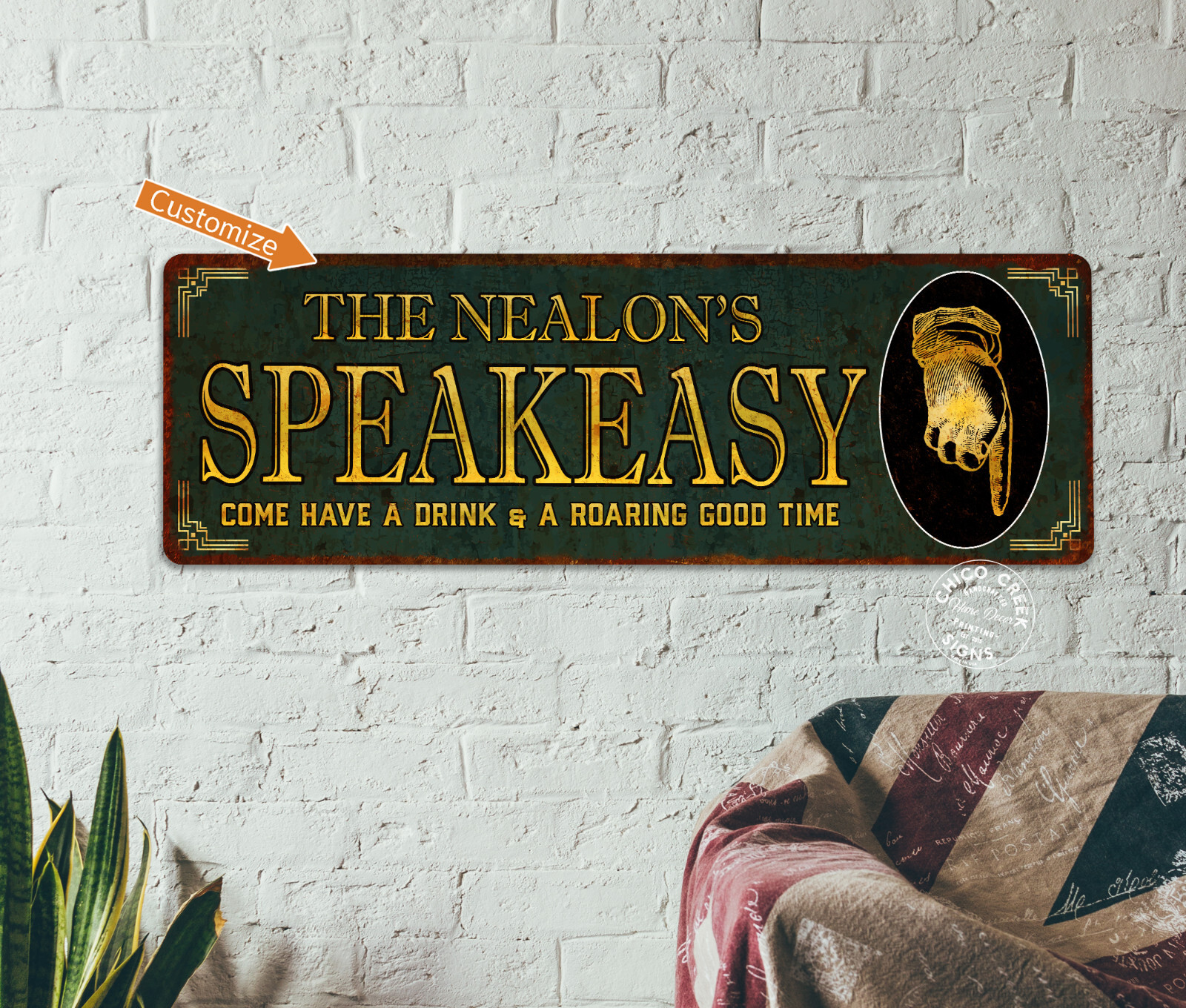 Personalized Speakeasy Home Bar Sign Rustic Distressed Pub Man Cave 106182002006 gallery