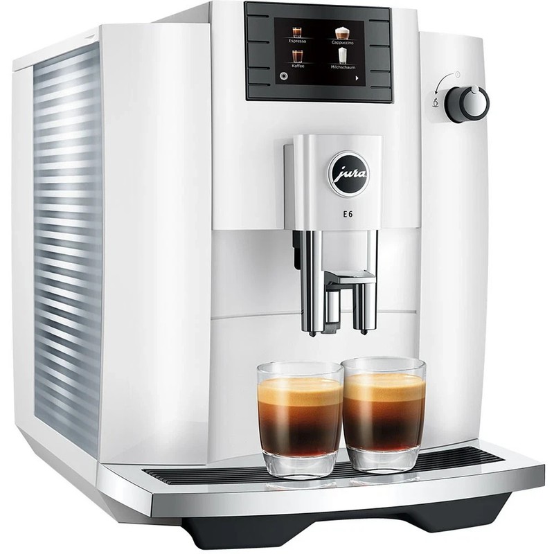 JURA E6 Piano White Fully Automatic Coffee Machine Worldwide gallery