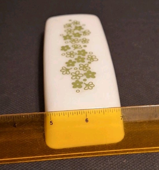 Vintage Pyrex Replacement lid Spring Blossom Crazy Daisy Butter Dish top only gallery