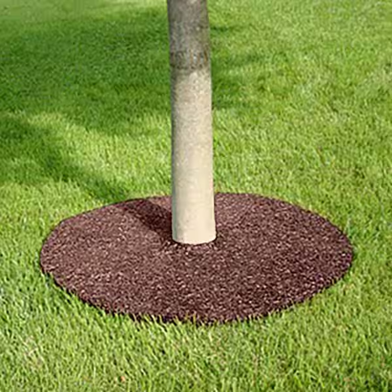 24 In. Red Recycled Rubber Tree Ring (3-Pack) gallery