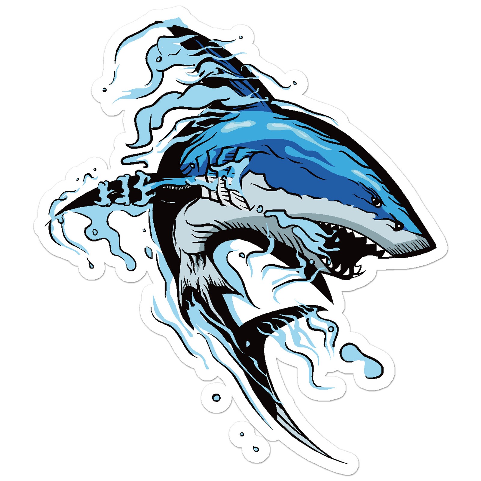 Great White Shark - Vinyl Decal Sticker - Car Window Laptop - ebn8999 gallery