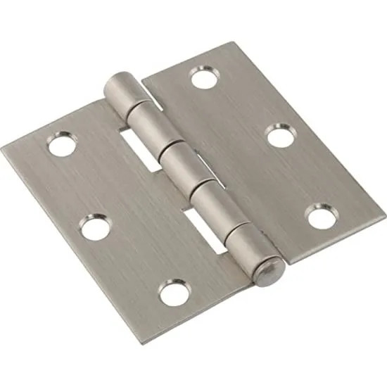Hillman 3" Stainless Square Corner Residential Door Hinge w/Removable Pin gallery