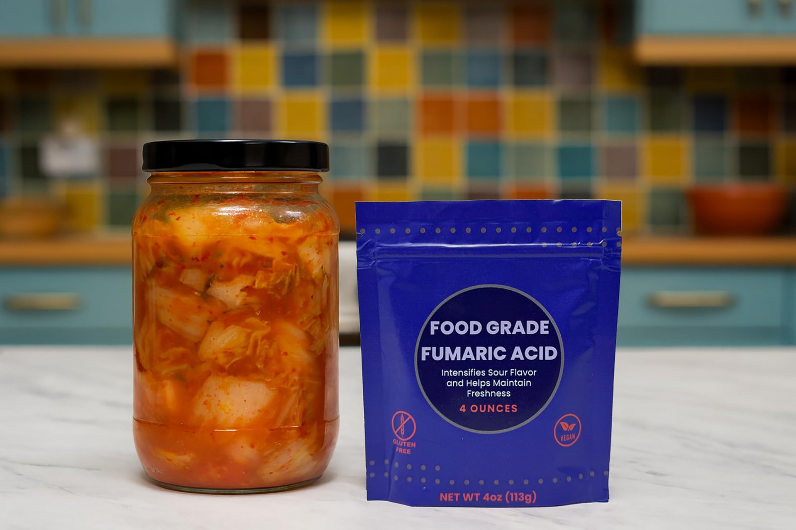 Fumaric Acid Food Grade Sour Powder for Sour Candy, Vegan Food Additive and p... gallery