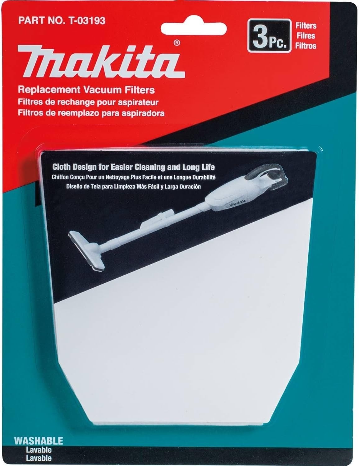 Makita Vacuum Cloth Filter Reusable Easy to Clean Durable for Cordless Models gallery