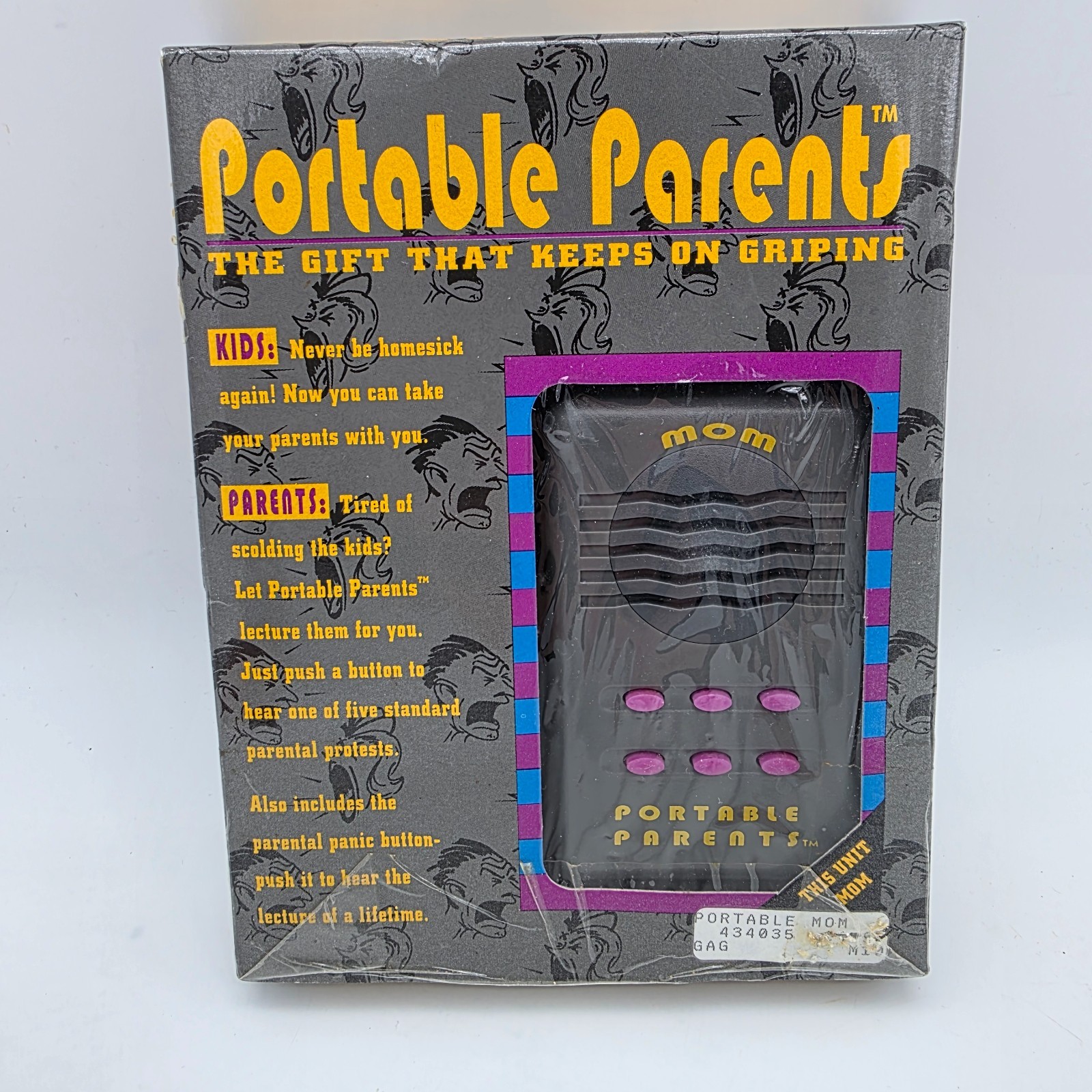 Portable Parents MOM Hand Held 6 Sayings Phrases Complaining 1992 NEW in BOX gallery