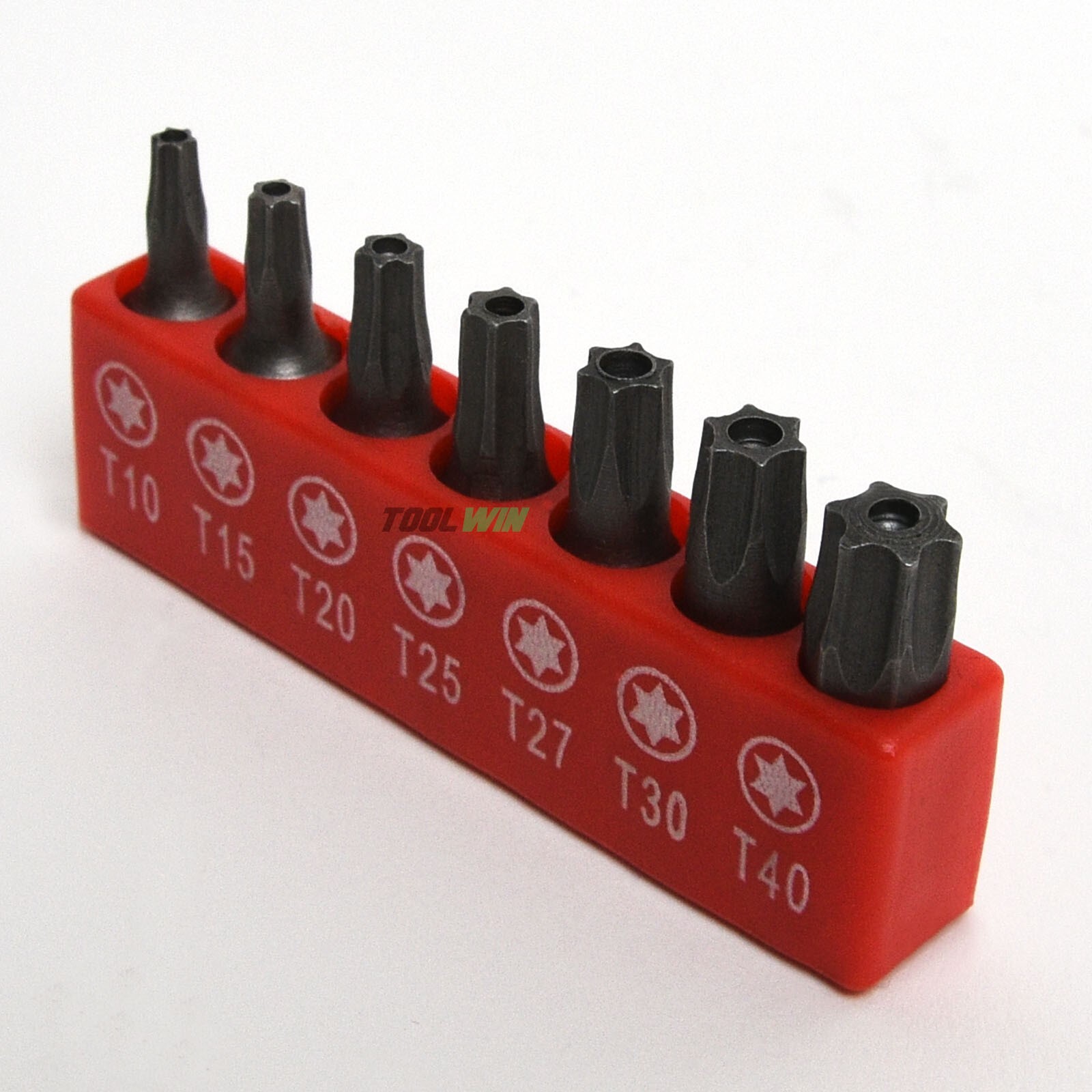 7pc. Security Torx Bit Set Tamper Proof T40 T30 T27 T25 T20 T15 T10 6 Point Star gallery