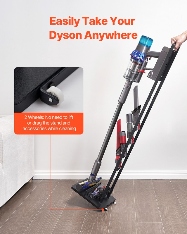 VEVOR Vacuum Stand for Dyson Multi-Models Stable Storage Bracket Holder Wheels gallery