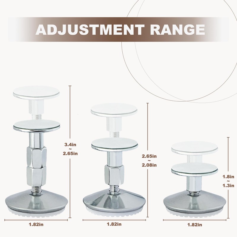 4Pack Headboard Stoppers Adjustable Bed Noise Stopper for Bed Frame Sofa Cabinet gallery
