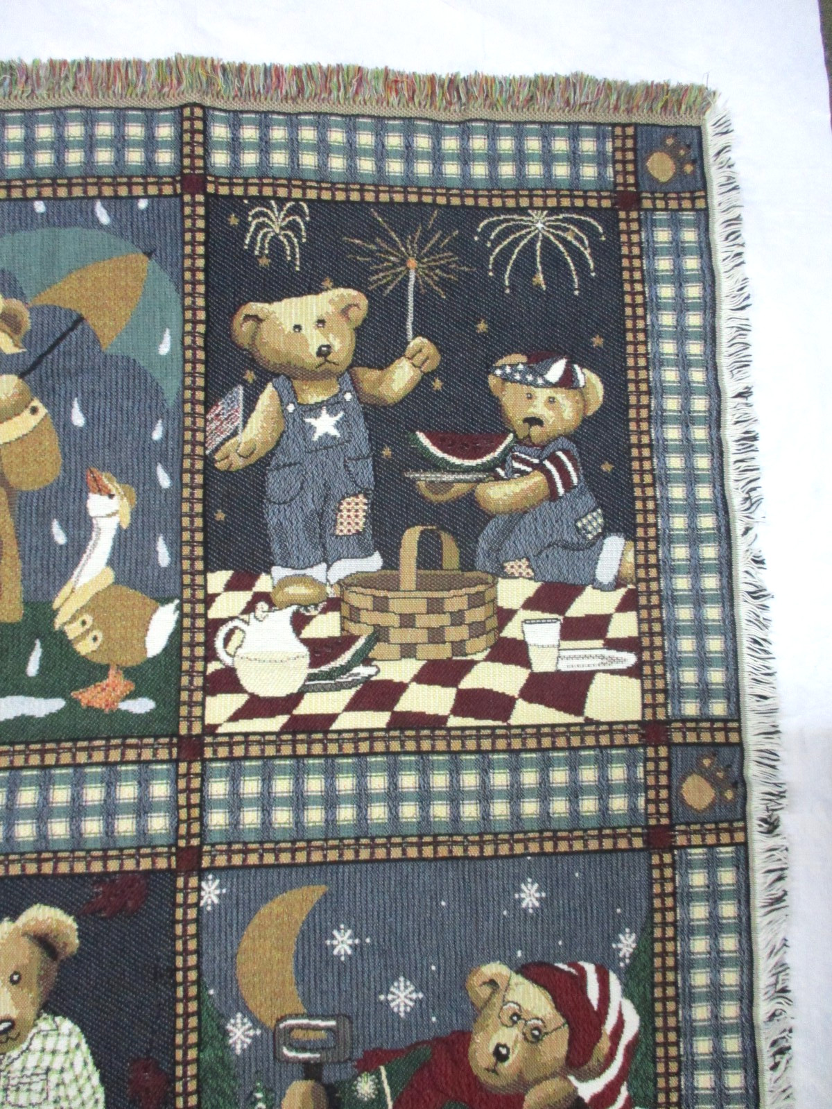 4-Season Tapestry Blanket/Throw with Bears by CPCA - 44x60 gallery