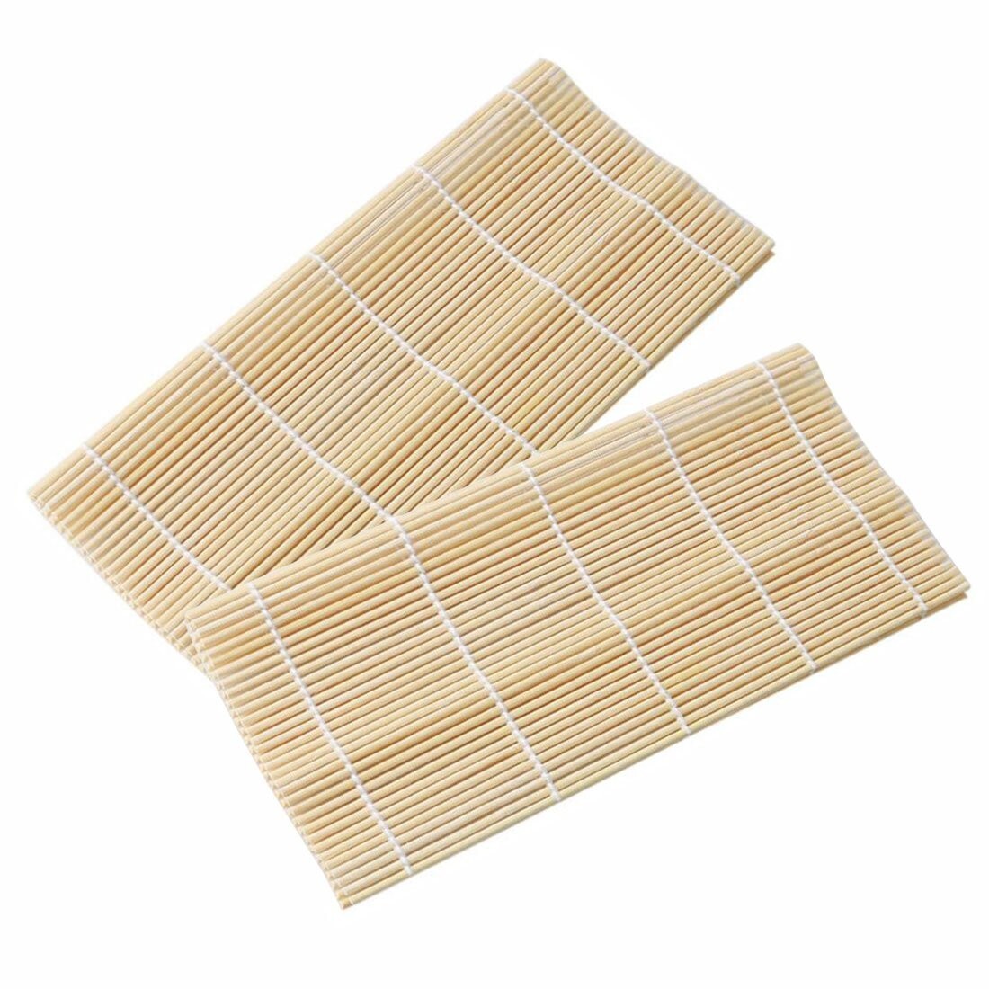 Natural Bamboo Sushi Making Rolling Mat 9.5" x 9.5" (Pack of 2) gallery