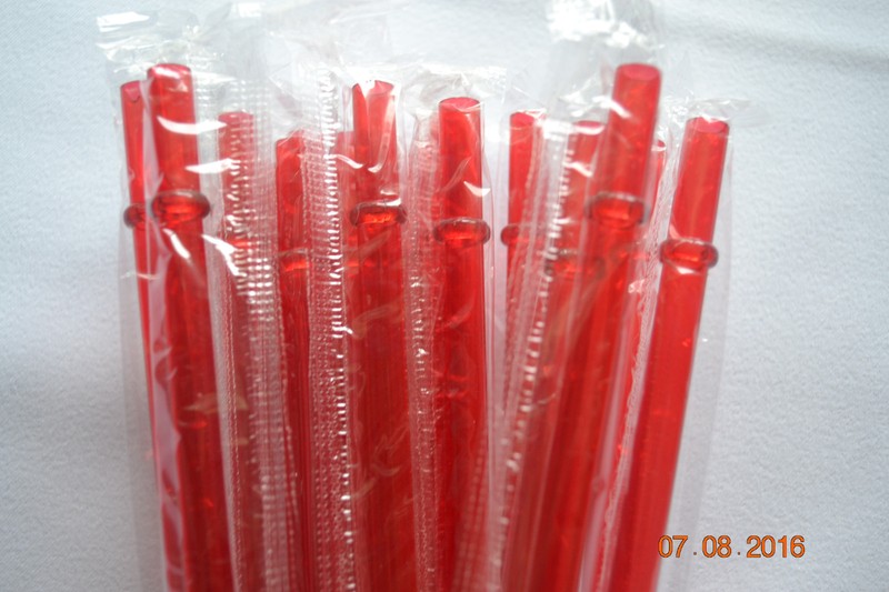 Reusable Straws Clear Solid Colors Plastic Acrylic 9” Rings BPA Free Sealed #2 gallery