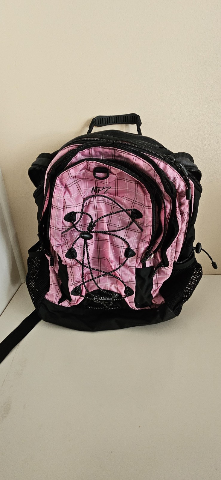LL Bean Shockwave Backpack Black/Pink With 6 Pockets