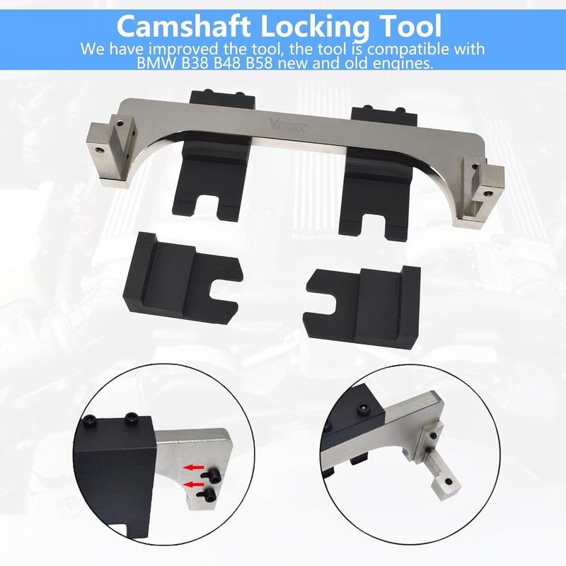 Camshaft Locking Tool Kit, Compatible with BMW B36 B37 B38 B46 B47 B48 21PCS gallery
