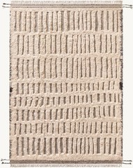 Dashed lines appear hewn into Allali’s plush pile, the meditative grid of free