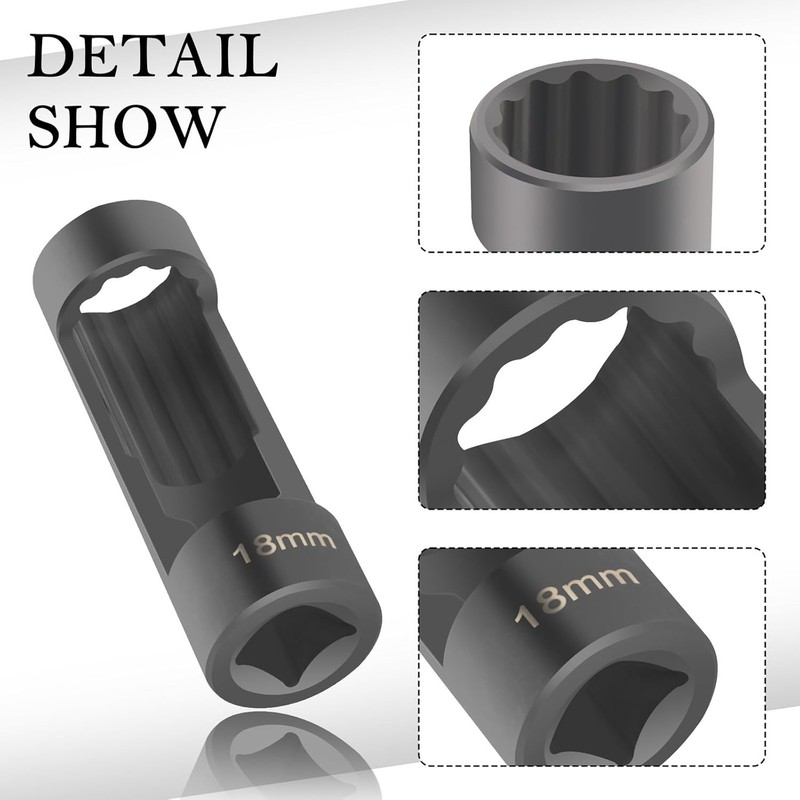 18mm Shock Absorber Socket for Removal of Shock Absorbers Nut,Strut Nut Socket w gallery