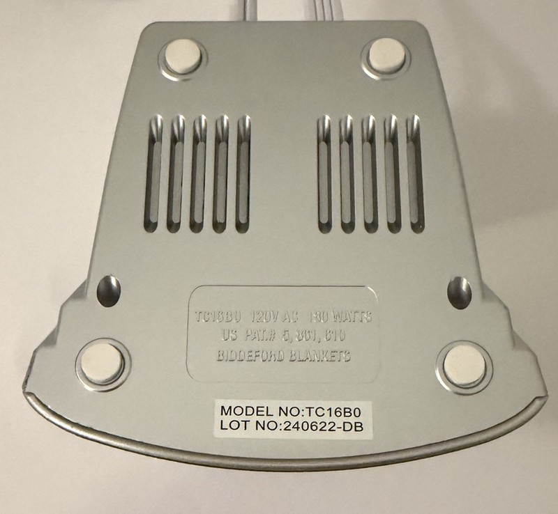Biddeford Electric Blanket Controller TC16B0 4 Prong Replacement Cord Auto Off gallery