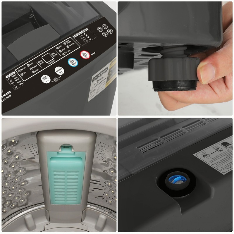 Full Automatic Washing Machine 13.5Lbs Capacity Compact Laundry Washer for Home gallery