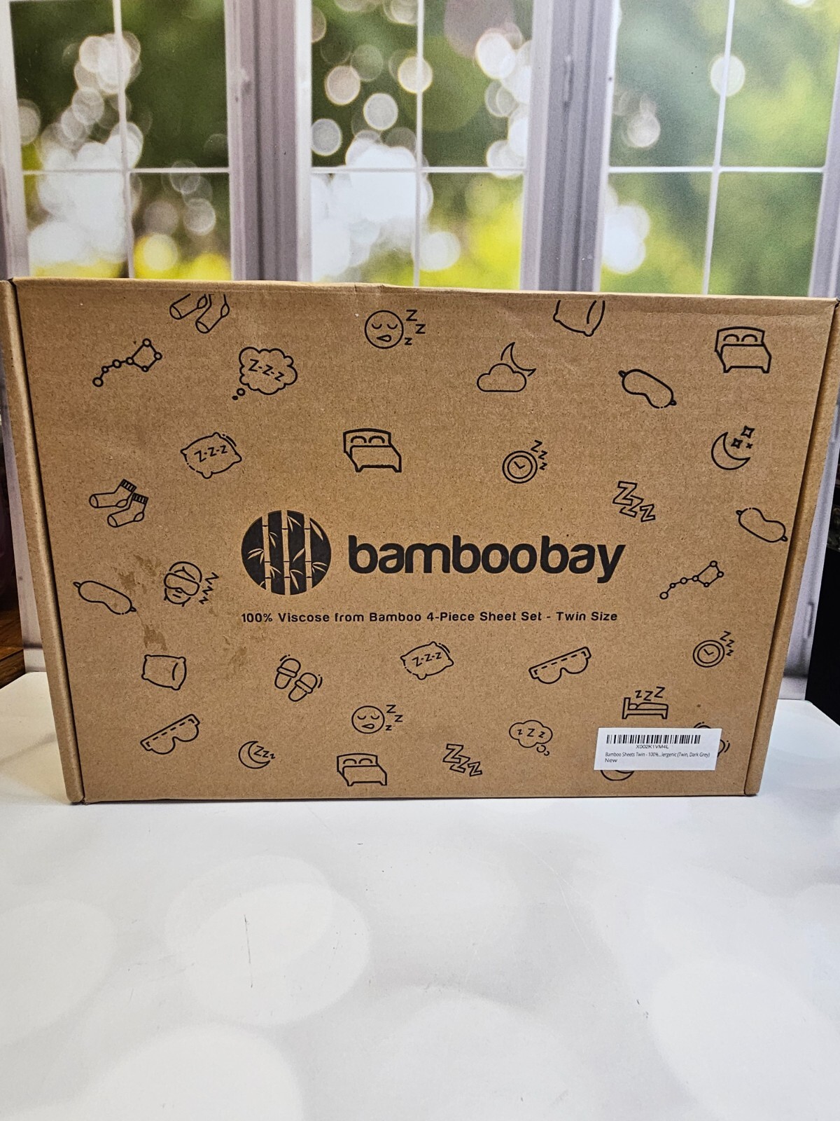 Bamboo Bay 100% Viscose From Bamboo 4-Piece Sheet Set-Twin Size Dark Gray NEW gallery