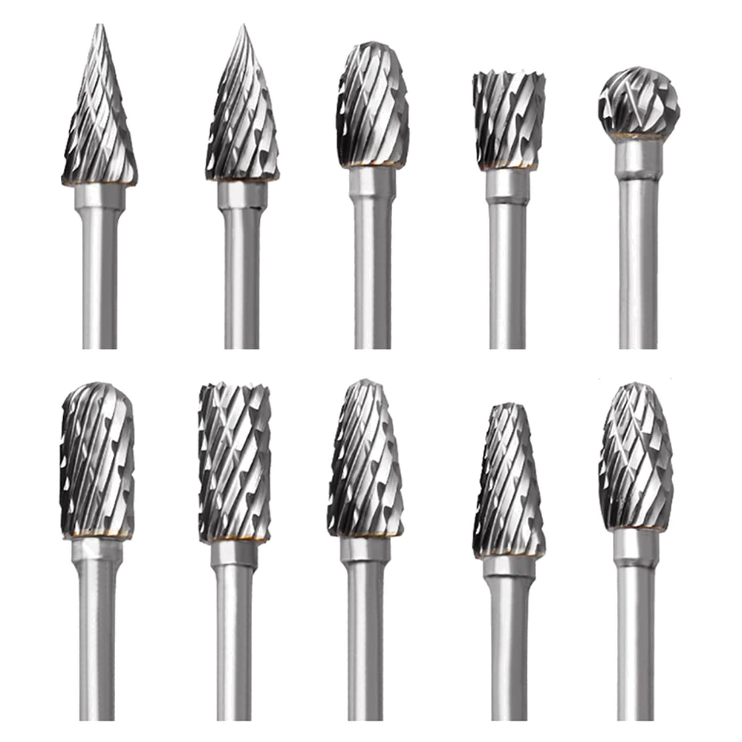 Double Cut Carving Burrs for Woodworking, Engraving gallery
