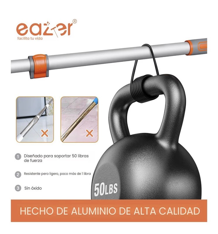 Eazer Extendable Aluminum Squeegee, Click & Lock, Rubber Blade, Multi-Surface gallery