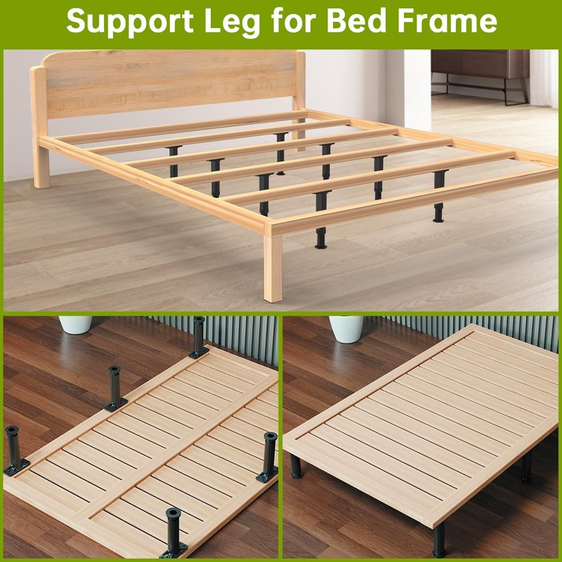 4 Pack Replacement Bed Slats Support Legs 8.314.5 Inch Queen King Adjustable gallery