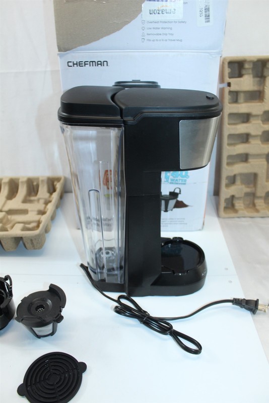 Single Serve Coffee Machine Chefman Makes 4 Sizes Filter Included Max+ 40oz gallery