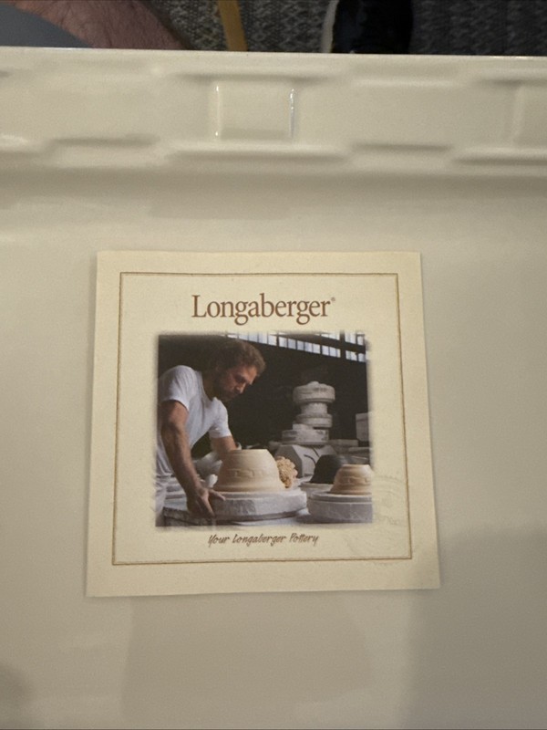 Longaberger Rectangular Pottery Serving Tray Heirloom Ivory 30370 NIB gallery