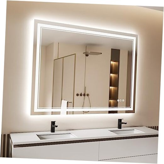40x30 Inch LED Bathroom Mirror with Lights, Backlit and 40"L x 30"W Dual Lights gallery