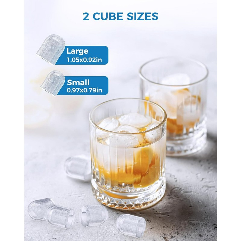 Portable Ice Machine with Self-Cleaning, 26.5 lbs/24Hrs, 8 Ice Cubes in 6 Mins gallery