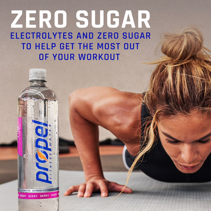 Propel Watermelon Electrolyte Water, Zero Sugar & Calories, 12 Pack 16.9 fl oz gallery