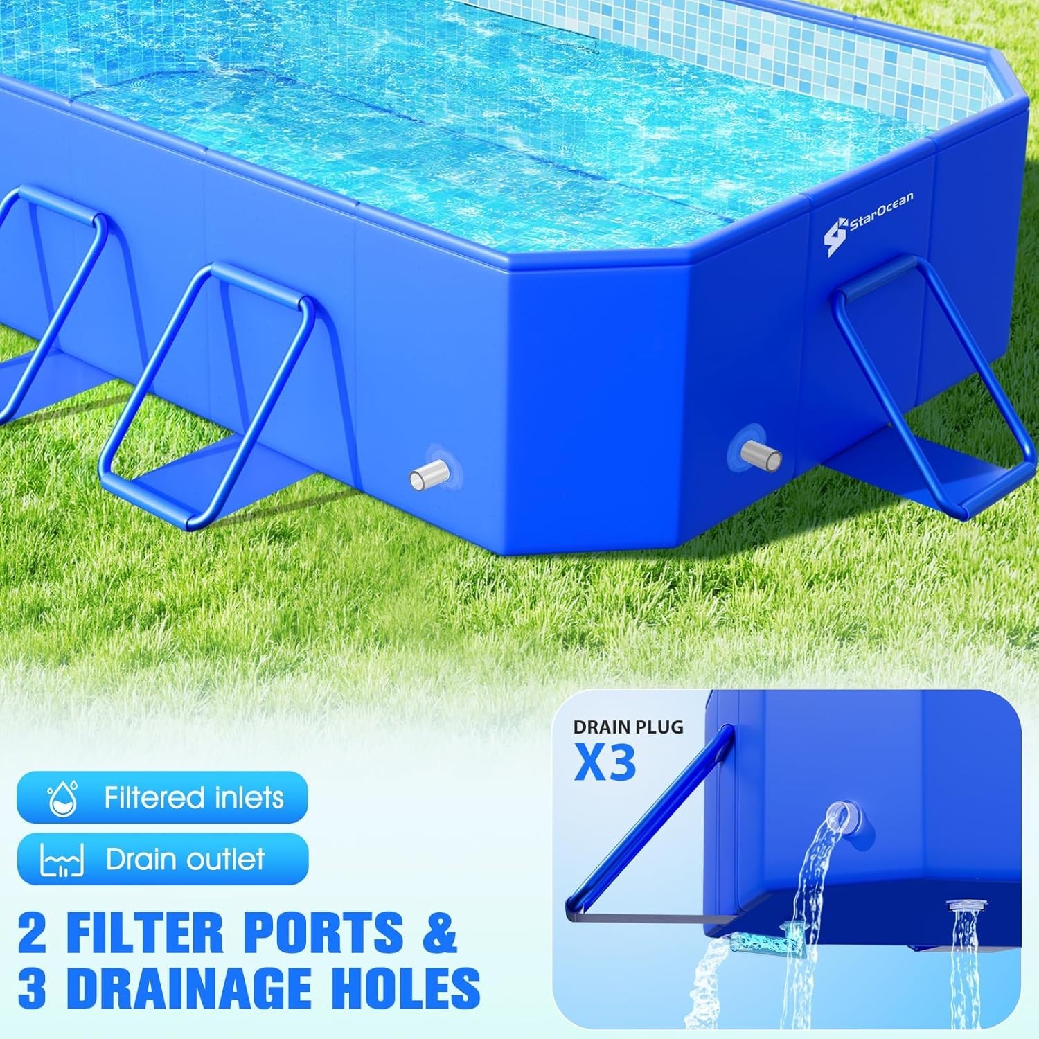 2026 Foldable Pool, Large Non-Inflatable Swimming Pool for Kids,Adult Collapsibl gallery