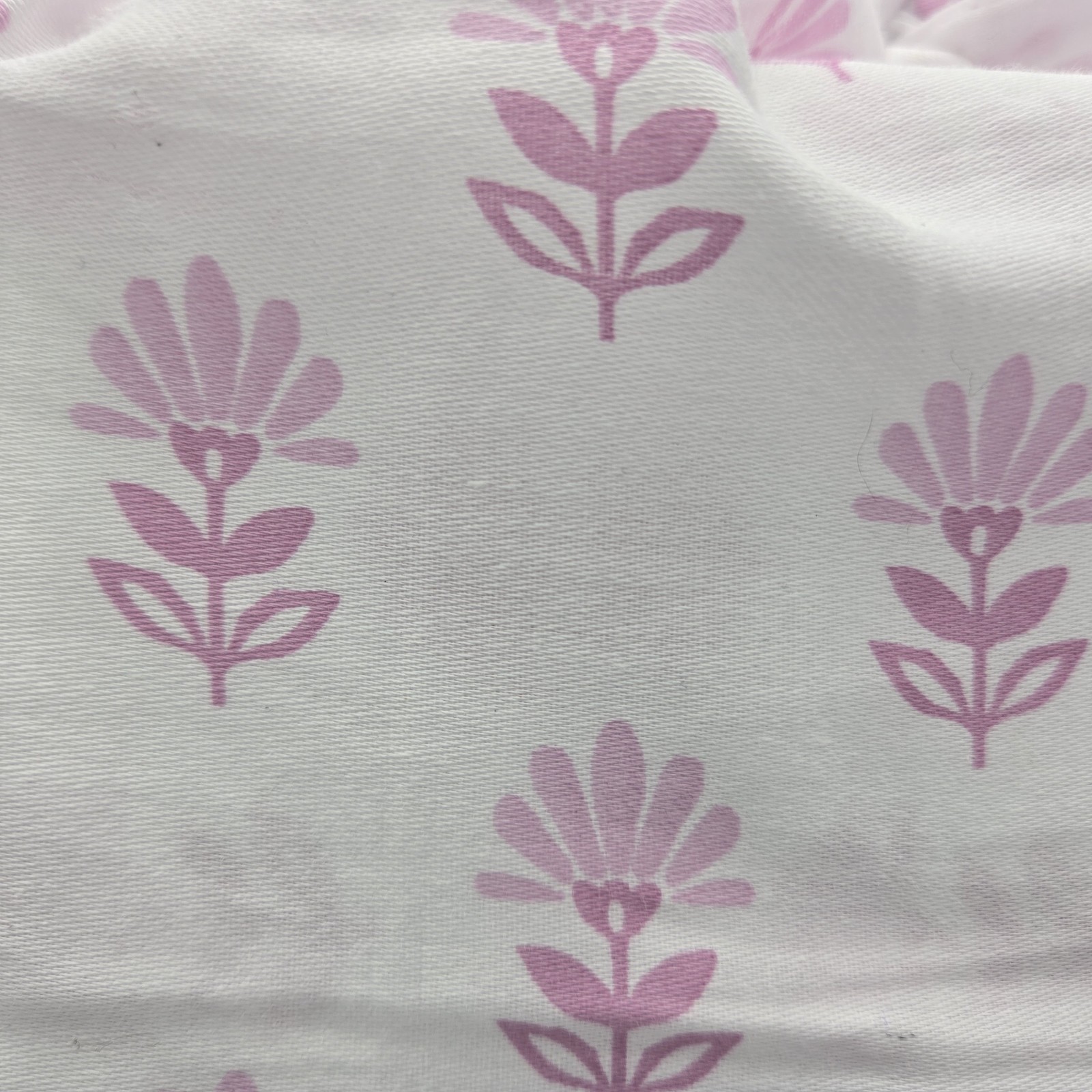 Cupcakes & Cashmere Full Size Sheet Set Pink Floral Print White Sheets Flowers gallery