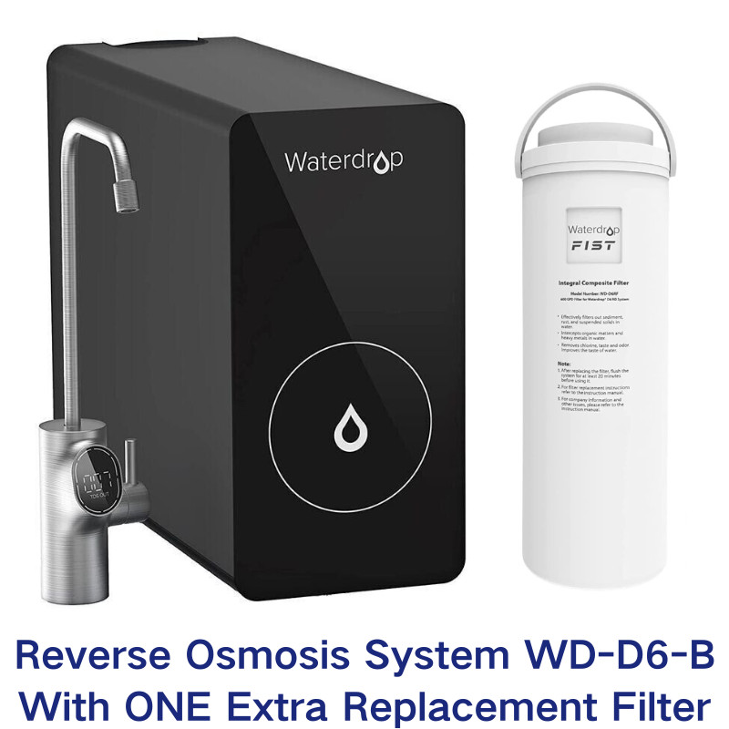 Waterdrop Refurbished D6 Reverse Osmosis System with WD- D6RF, 2 Filters, 2 Year gallery